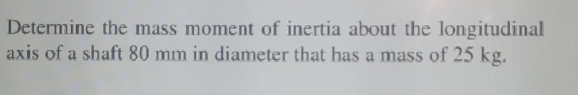 Solved Determine the mass moment of inertia about the | Chegg.com