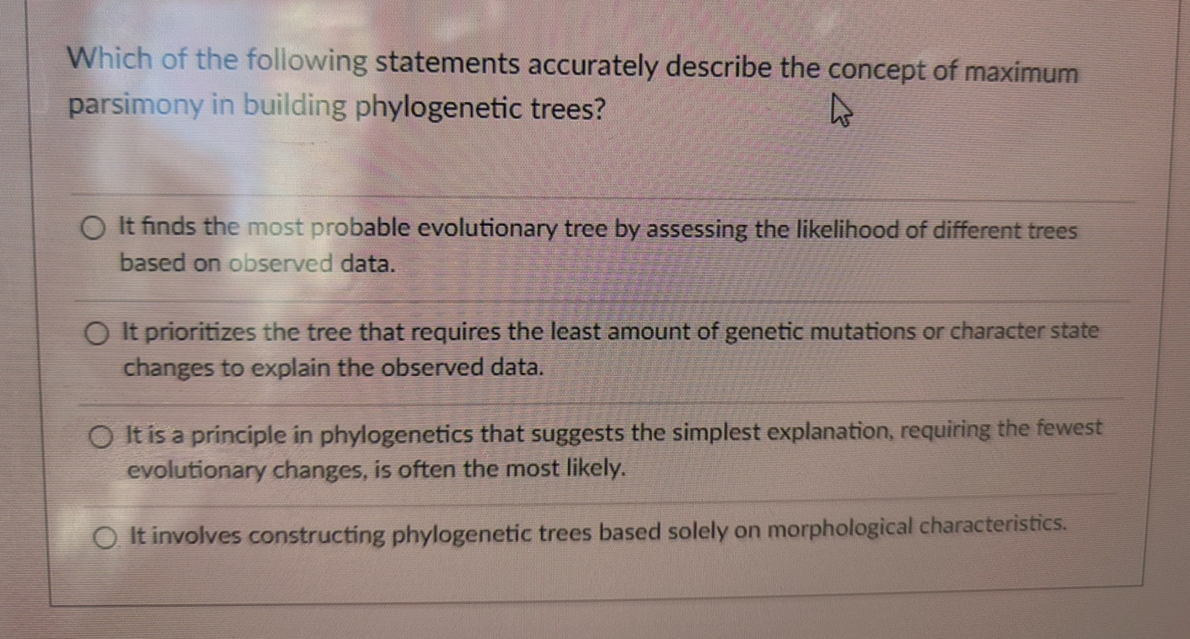 Solved Which of the following statements accurately describe | Chegg.com
