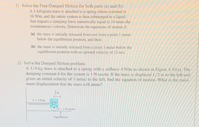 Solved PLEASE SHOW ALL YOUR WORK AND ANSWER THESE PROBLEMS | Chegg.com