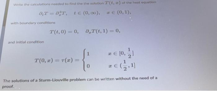 Solved Write the calculations needed to find the the | Chegg.com