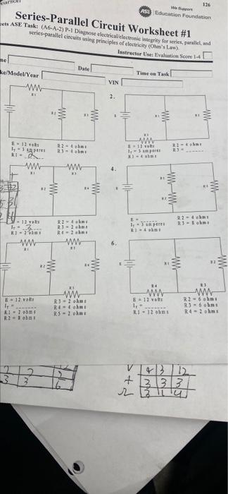 Solved WEB . 126 Action Foundation Series-Parallel Circuit | Chegg.com