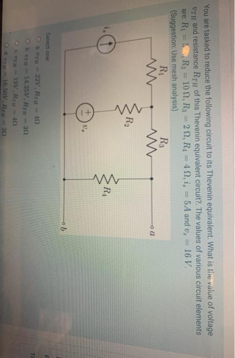 Solved You are tasked to reduce the following circuit to its | Chegg.com