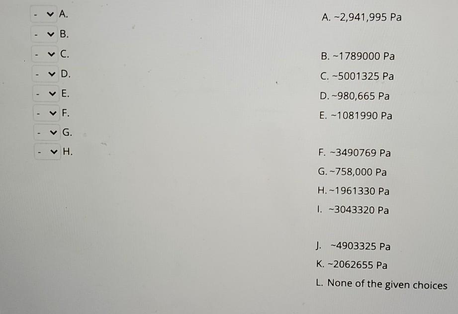 Solved Calculate the pressure (gauge and absolute) at depth