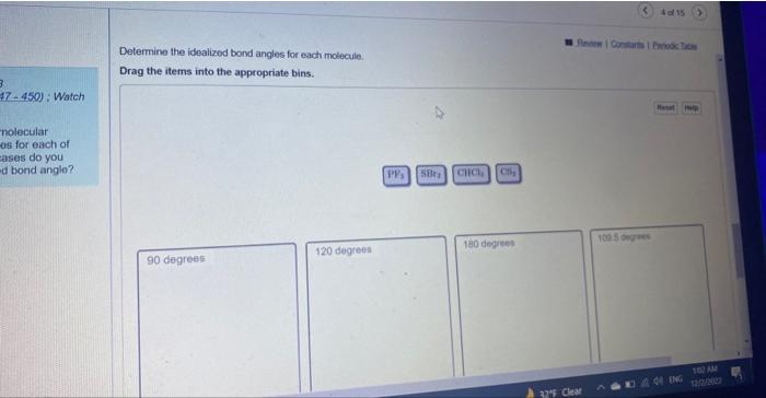 Solved Determine the electron geometry for each molecule. | Chegg.com