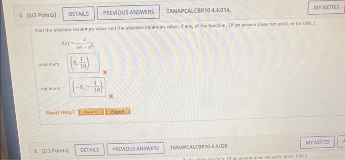 find the absolute maximum value of the function