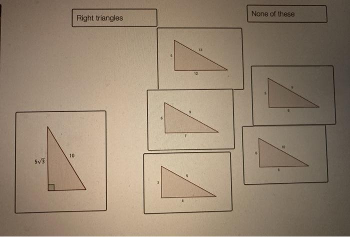 Sort the triangles by their type. Be careful, some | Chegg.com