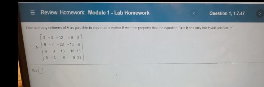 Solved Review Homework: Module 1 - Lab Homework Question 1, | Chegg.com