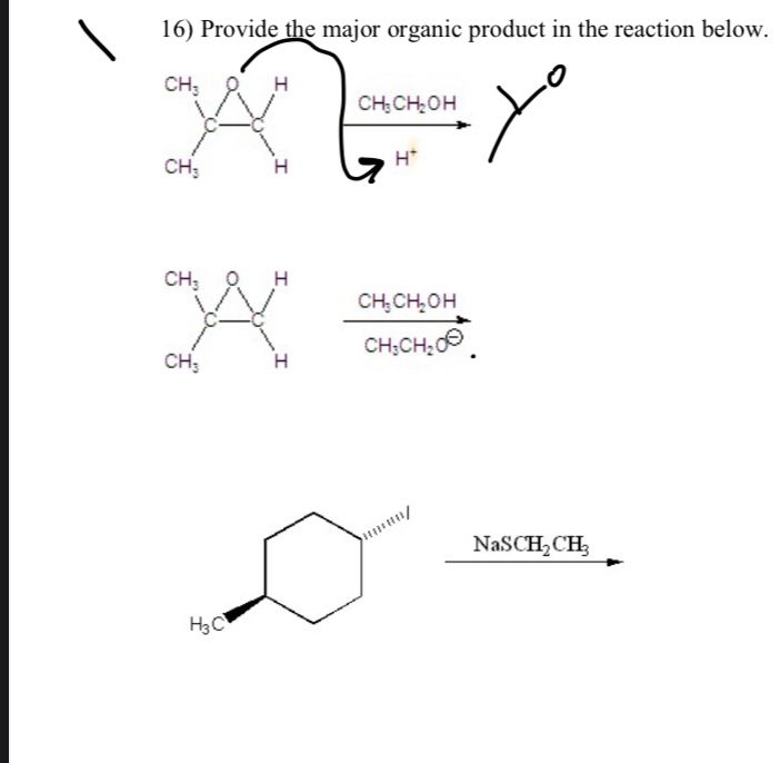 Solved Provide the maior organic product in the reaction | Chegg.com