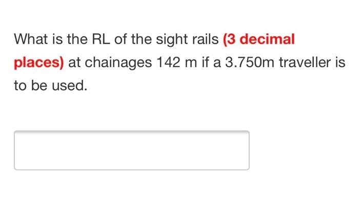 Solved Sight rails are to be established in order to control | Chegg.com