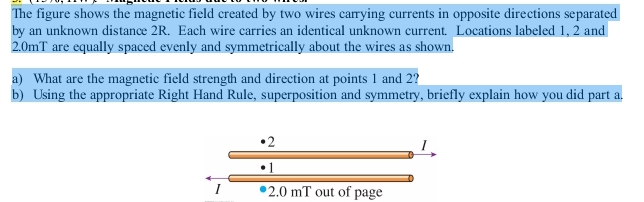 Solved The figure shows the magnetic field created by two | Chegg.com