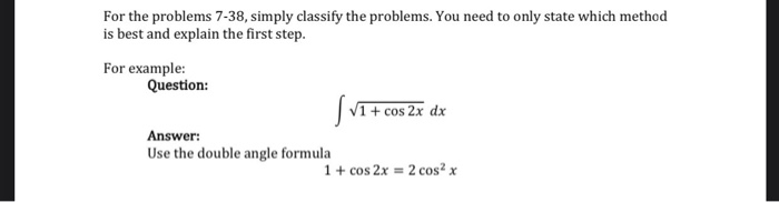 Solved For the problems 7-38, simply classify the problems. | Chegg.com