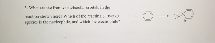 Solved 3. What are the frontier molecular orbitals in the | Chegg.com