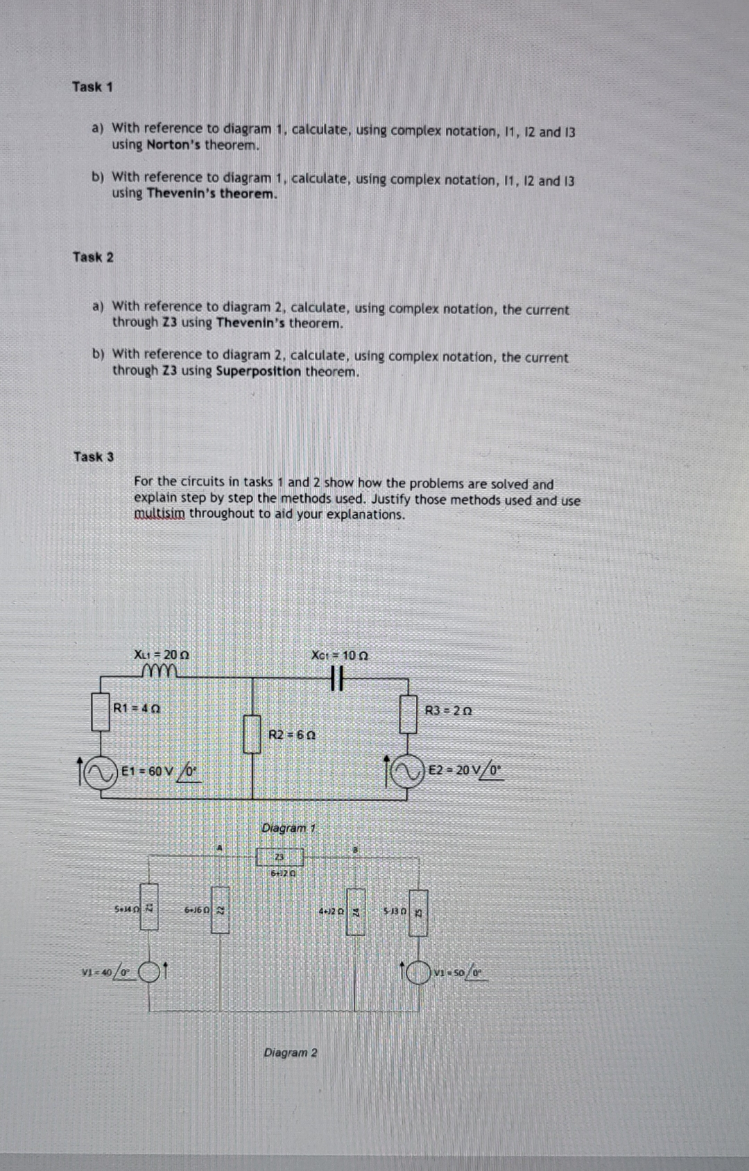 Solved please just complete task 3!• ﻿Task 1a) ﻿With | Chegg.com