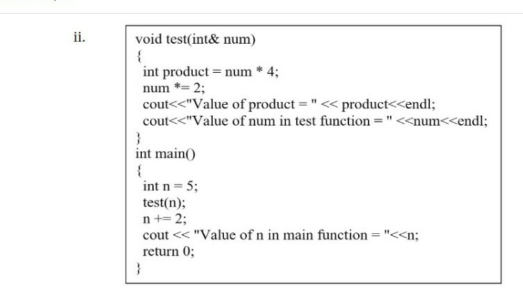 Solved Question #2: (4+3+3 = 10) a) Write C++ statements to | Chegg.com