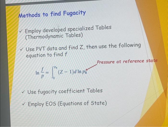 Solved Employ developed specialized Tables (Thermodynamic | Chegg.com