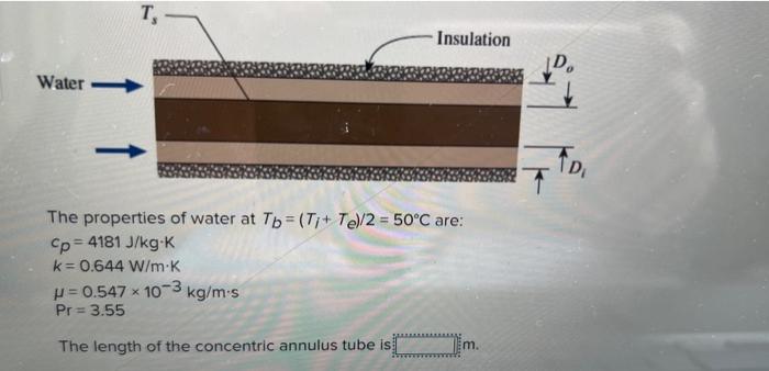 Solved Llquid water flows at a mass flow rate of 1.2 kg/s | Chegg.com