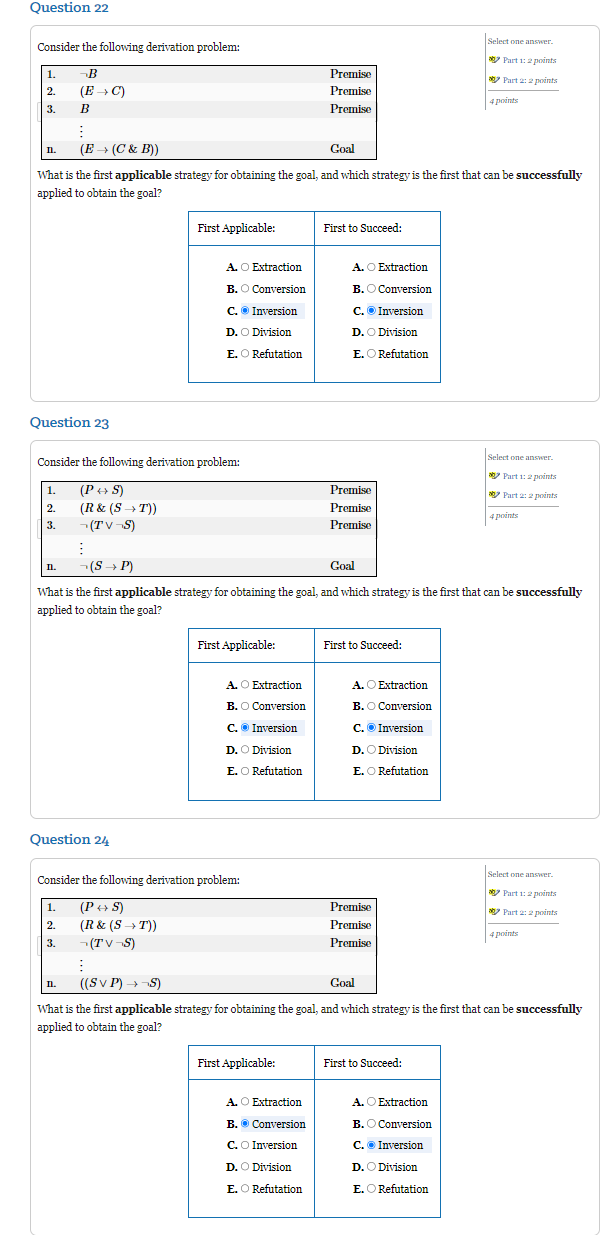 Solved Question 22Question 23Question 24 | Chegg.com