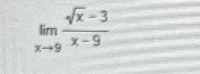 solved-limx-9x2-3x-9-chegg