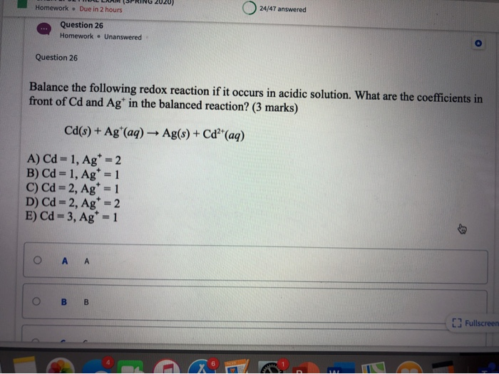 Solved Homework . Due in 2 hours 24/47 answered Question 26 | Chegg.com