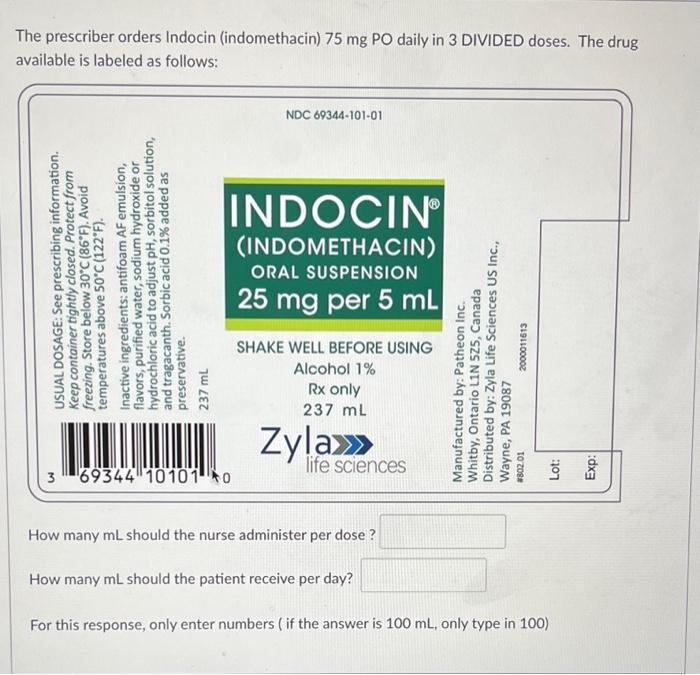 Indocin indomethacin 25mg