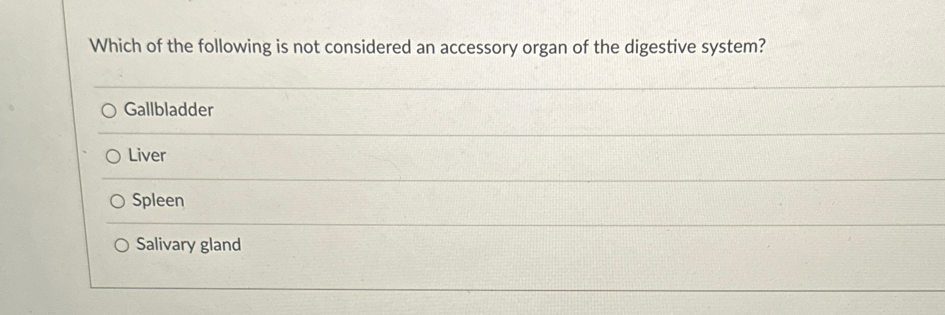 Solved Which of the following is not considered an accessory