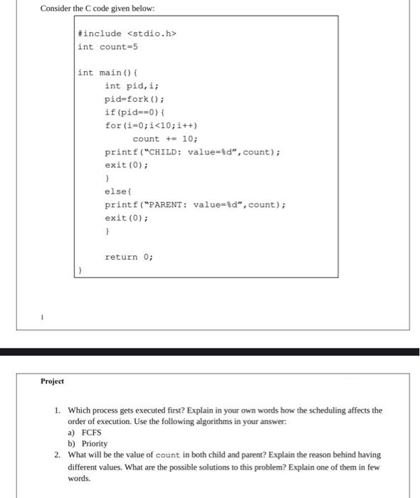 Solved Consider the C code given below: #include int | Chegg.com