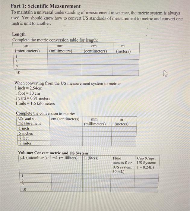 unit 1 scientific method and measurement homework packet answers