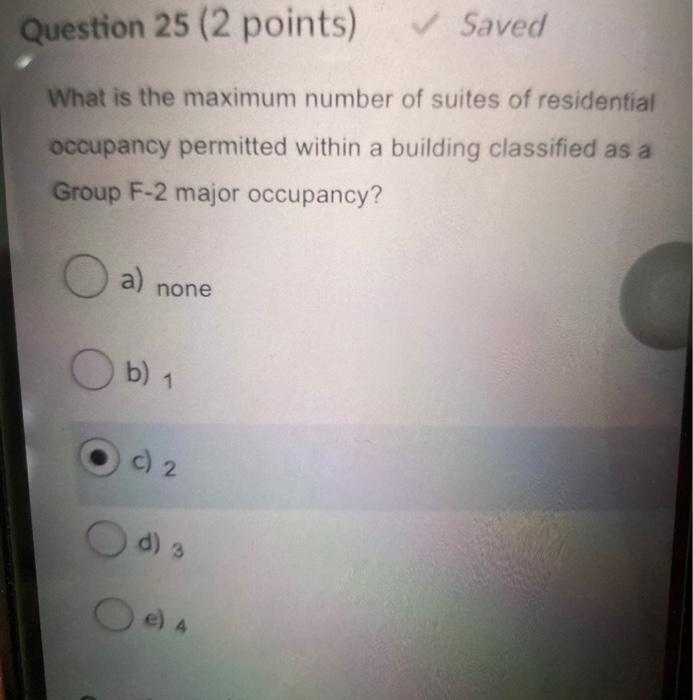 Solved Question 25 (2 points) Saved What is the maximum | Chegg.com