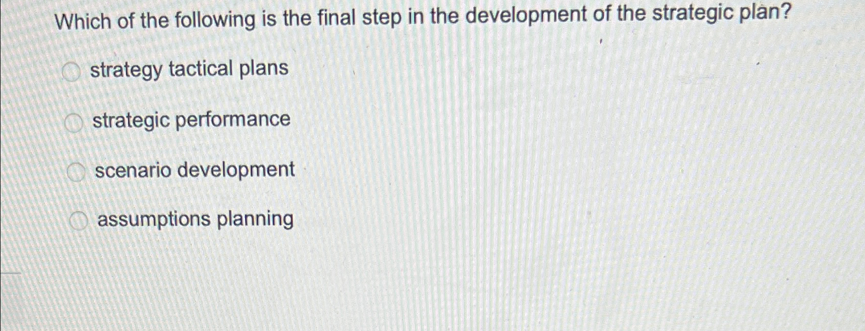 Solved Which of the following is the final step in the | Chegg.com