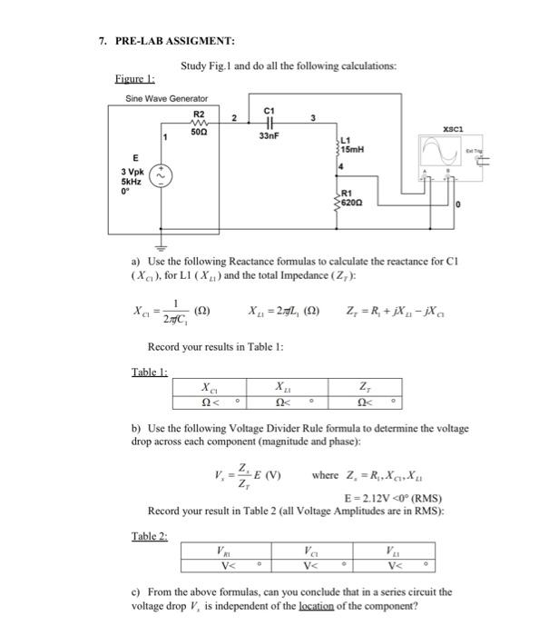 Solved Study Fig.1 and do all the following calculations: | Chegg.com