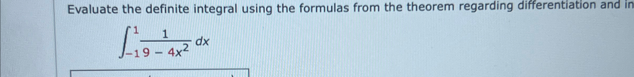 Solved Evaluate the definite integral using the formulas | Chegg.com