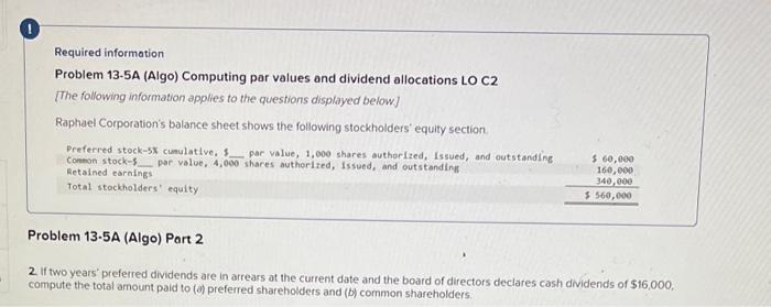 Solved 2. If Two Years' Preferred Dividends Are In Arrears | Chegg.com