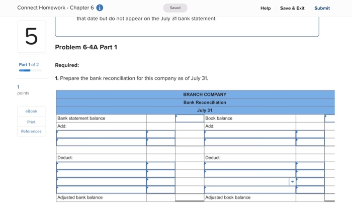 connect chapter 6 homework accounting