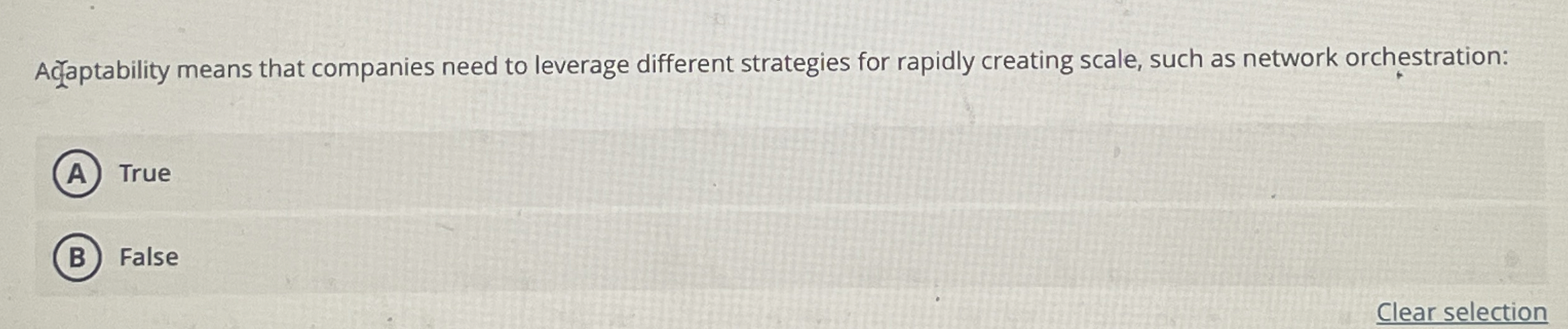 Solved La adaptabilidad significa que las empresas necesitan