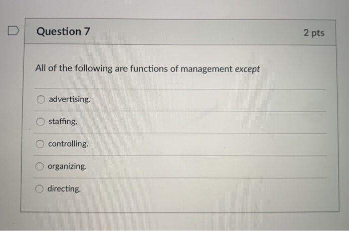 Solved Question 6 2 pts Giving people incentives to achieve | Chegg.com