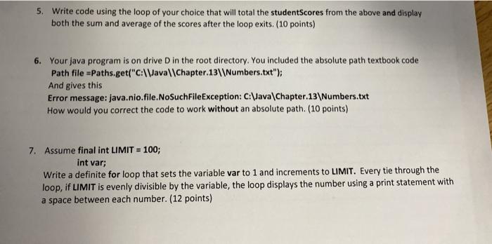Solved 5. Write code using the loop of your choice that will | Chegg.com