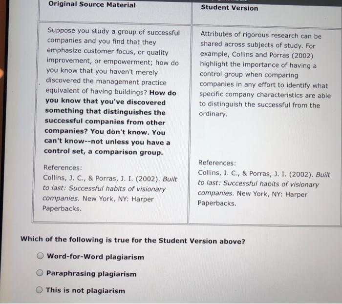 Solved Original Source Material Student Version Attributes