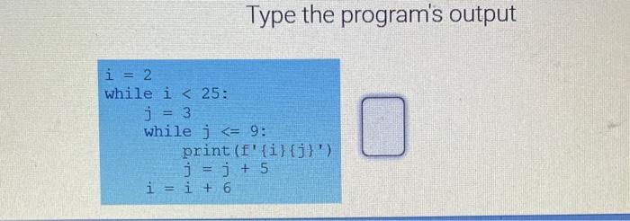Solved Type the program's output | Chegg.com
