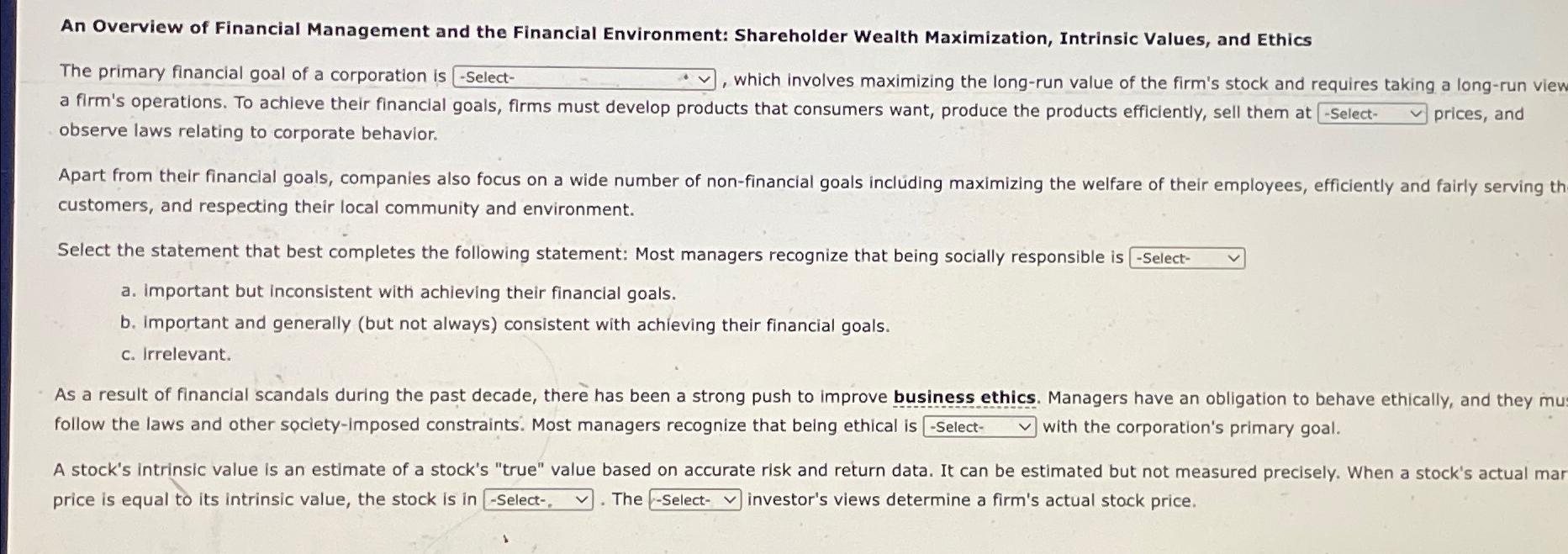 solved-an-overview-of-financial-management-and-the-financial-chegg