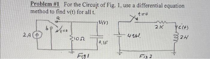 Solved Problem \#1 For the Circuit of Fig. 1, use a | Chegg.com