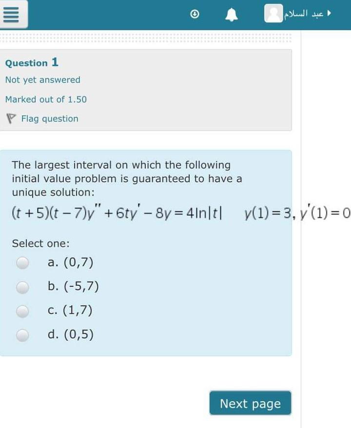 Solved Question 2 Not yet answered Marked out of 1.50 P Flag | Chegg.com