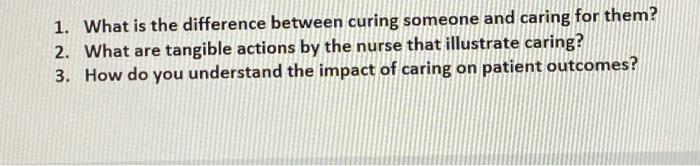 1. What is the difference between curing someone and | Chegg.com