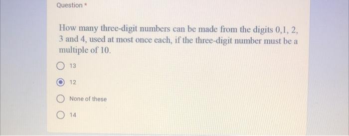 three digit number multiple of 7