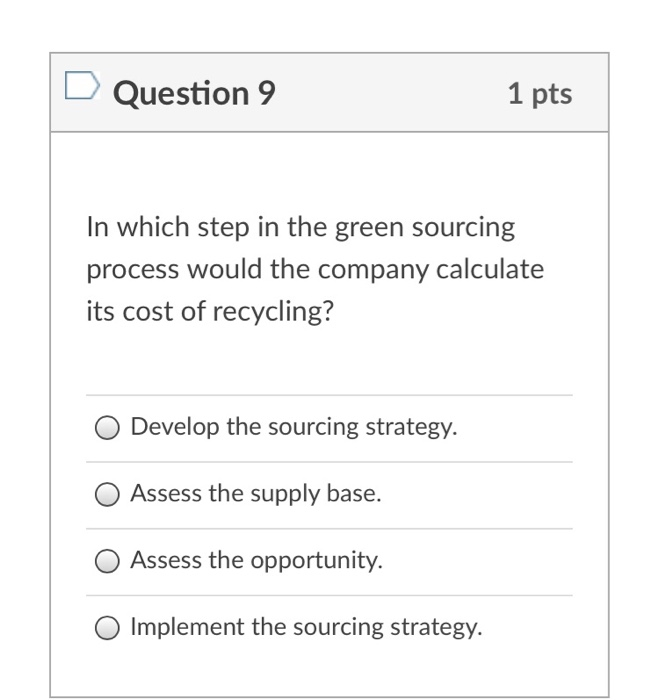 Solved Question 6 1 Pts Which Of The Following Typically Has | Chegg.com