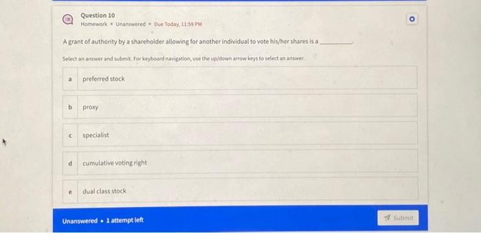 Solved Question 10 Homework - Unanswered = Due Fodoy, 11:59 | Chegg.com