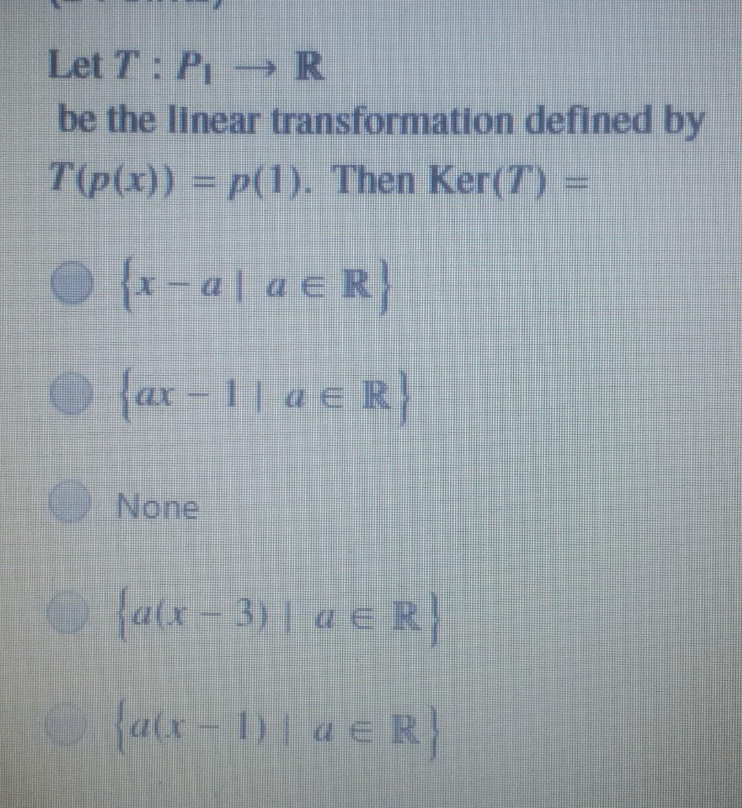 Solved Let T P R Be The Linear Transformation Defined By Chegg Com