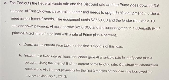 Solved The Fed Cuts The Federal Funds Rate And The Discount | Chegg.com