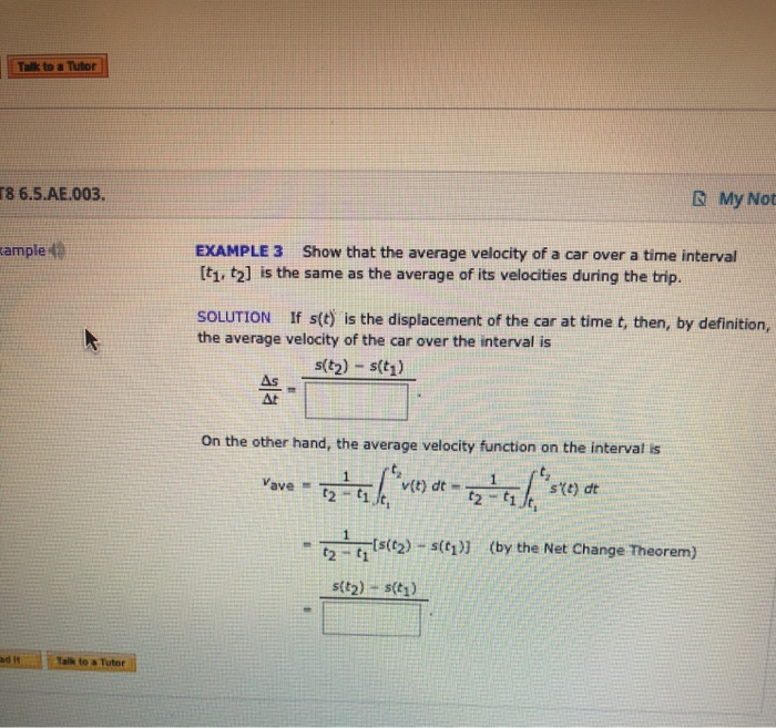 Solved Talk To A Tutor T8 6 5 Ae 003 Rmy Not Kample 4 Ex Chegg Com