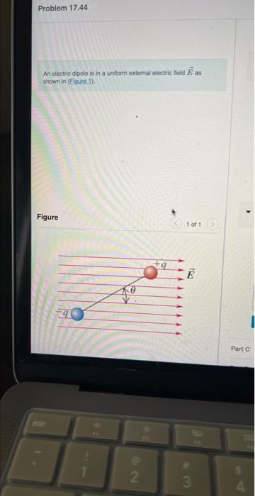 Solved Problem 17.44 An electric dipole is in a uniform | Chegg.com