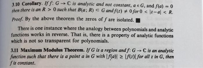 Solved Prove This Without The Open Mapping Theorem. I Think | Chegg.com